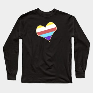 I <3 Bigender Long Sleeve T-Shirt